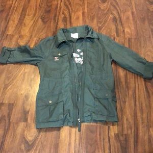 Versatile Olive green jacket size large.